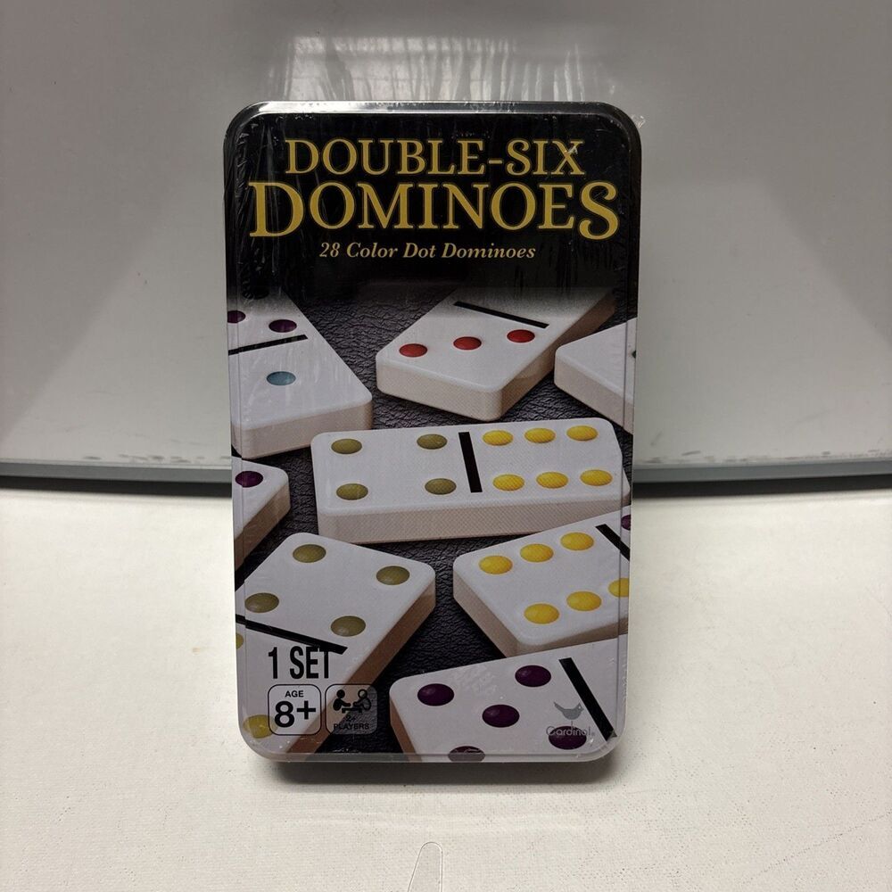 Double Six Dominoes 28 Color Dot Cardinal Game 8+ Sealed New